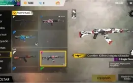 Conta de Free fire gemada LV 52