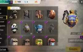 Conta de Free fire gemada LV 52