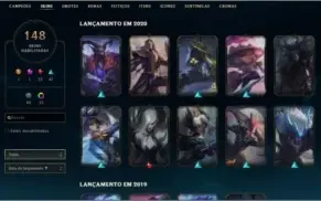 Conta Unranked Lv 309 ALL Champions