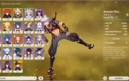 Genshin Impact AR48 Raiden, Itto, Zhongli, Diluc e Aloy!