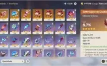 Conta Genshin Impact Rank 37 QiQi/Mona/Venti/Fischl