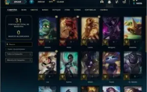 Conta ouro 4 com 8 Skins e 22 Champs