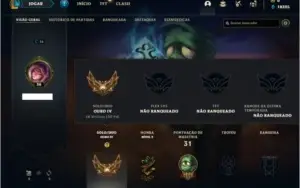 Conta ouro 4 com 8 Skins e 22 Champs