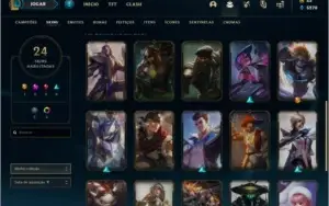 Conta DIAMANTE 1 com 593 RP, 46 champs e 23 skins