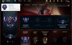 Conta DIAMANTE 1 com 593 RP, 46 champs e 23 skins