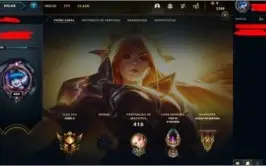 Conta lol, 105 campeões, lvl 409