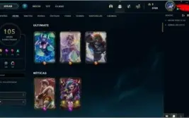Conta lol, 105 campeões, lvl 409