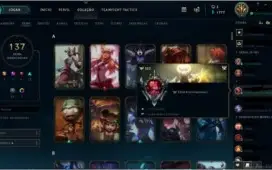 Vendo conta todos os campeões e 137 skins