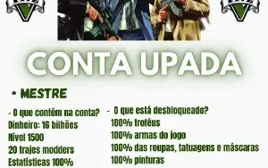 ✅Conta Upada (modder) GTA 5 Online PC - 16 Bilhões✅