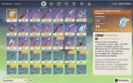 CONTA TOP - DILUC+KEQING+VENTI+QIQI+ARMA 5*+Rugido (AR 36)