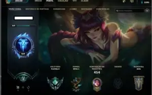 Conta de LOL 76 skins plat 2 | Valorant Incluso!