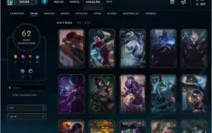 Conta Ouro 1 - 96 Personagens - 65 Skins