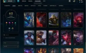 Conta Ouro 1 - 96 Personagens - 65 Skins