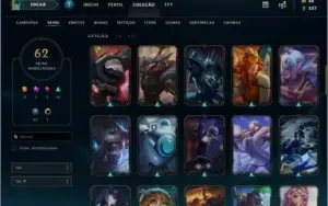 Conta Ouro 1 - 96 Personagens - 65 Skins
