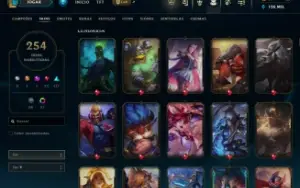 Conta Lol, 254 Skins, Lvl 442, Todos Campeões Liberados