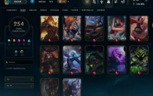 Conta Lol, 254 Skins, Lvl 442, Todos Campeões Liberados