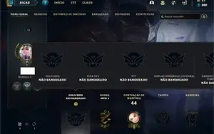 Conta Unranked com 26 Champs e 9 Skins ( 1 Ultimate )