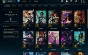 Conta Unranked com 26 Champs e 9 Skins ( 1 Ultimate )