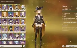 Conta Genshin Impact - Raiden, Nahida, Kazuha, Yelan