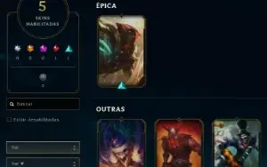 Conta Handlevel Nv 45 / 5 Skins / 29 Campeões / Full Acesso