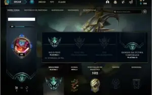Conta Platina 1 com 49 champs e 17 skins (24 PDL)