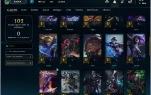 Conta Platina 1 com 49 champs e 17 skins (24 PDL)