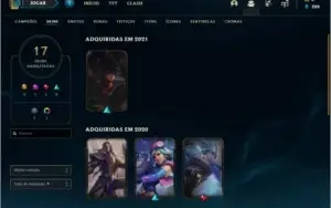 Conta Platina 1 com 49 champs e 17 skins (24 PDL)