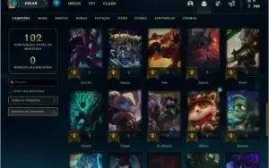 Conta Platina 1 com 49 champs e 17 skins (24 PDL)
