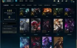 Conta Platina 1 com 49 champs e 17 skins (24 PDL)