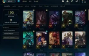 Conta Platina 1 com 49 champs e 17 skins (24 PDL)