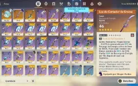 Conta Com Mualani + Arma/ Raiden + Arma/ Arma Do Kinich Ar46