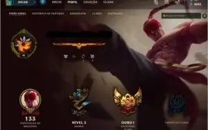 Conta league of legendes gold 1 com mmr plat 5