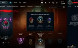 Conta Mestre, 63% Winrate, Nivel 48, 30 Campeões, 9 skins