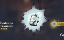 Genshin - Espinha Celestial + Codex de Favonius AR 5 -10