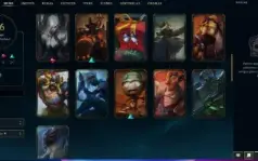 Conta de LOL Unraked com 46 skin 122 Champs