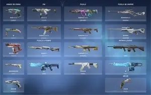 Conta valorant com muitas skins radiant