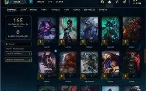 Conta Bronze 2 com 58 Champs e 19 Skins + 1 Fragmento