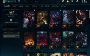 Conta Bronze 2 com 58 Champs e 19 Skins + 1 Fragmento