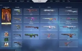 CONTA VALORANT - COM SKINS  RANK PRATA 1