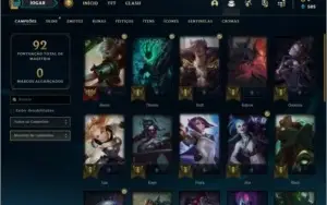 Conta bronze 2 BARATA com 13 skins e 30 champs