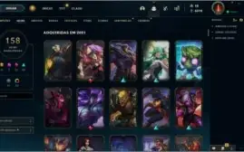 Conta PLATINA 1 - LVL. 335 - 158 SKINS