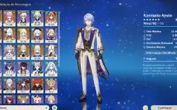 Conta Genshin AR 55 - Ayato + Yae Miko + Navia