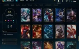 Conta prata 2 com MUITA SKIN