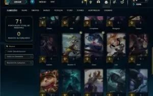 Esmeralda 4 com 35 Champs e 3 Skins + 20 Espolios