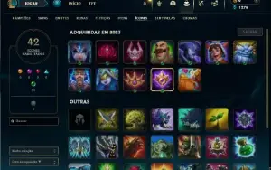 Esmeralda 4 com 35 Champs e 3 Skins + 20 Espolios