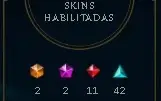 Conta nvl 312, 102 skins (2 ultimates), 8 m7 e 10 m6