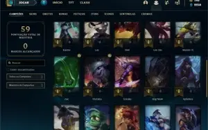 Conta Platina 4 com 33 Champs e 10 Skins