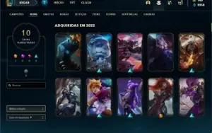 Conta Platina 4 com 33 Champs e 10 Skins