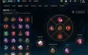 Conta Platina 4 com 33 Champs e 10 Skins