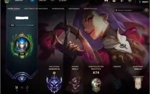 conta diamon lol season 5 ate  atual S11 diamon, full champ.